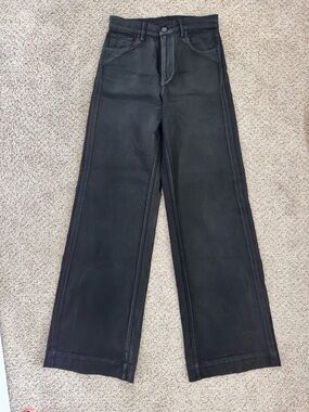 Joe’s Black Wide-Leg Jeans